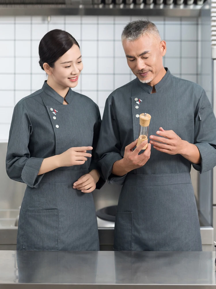 Hotel Chef Uniform Professional Cooking Clothing Restaurant Kitchen Jacket Bakery Bellboy Cook Coat Cafe Waiter Work Clothes