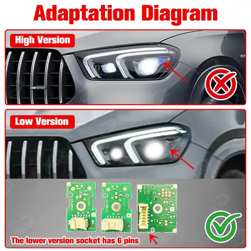 Fit For Mercedes-Benz GLE300 GLE350 W167 2020-2024 Daytime Running Light Voltage Regulator Chip Automotive Headlight Chip