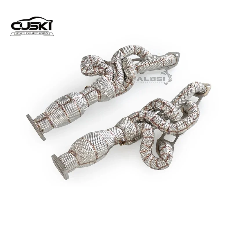 Stainless steel exhaust manifold collector suitable for Lexus ISF 5.0 V8 2008-2014 automotive exhaust retrofit exhaust accessori