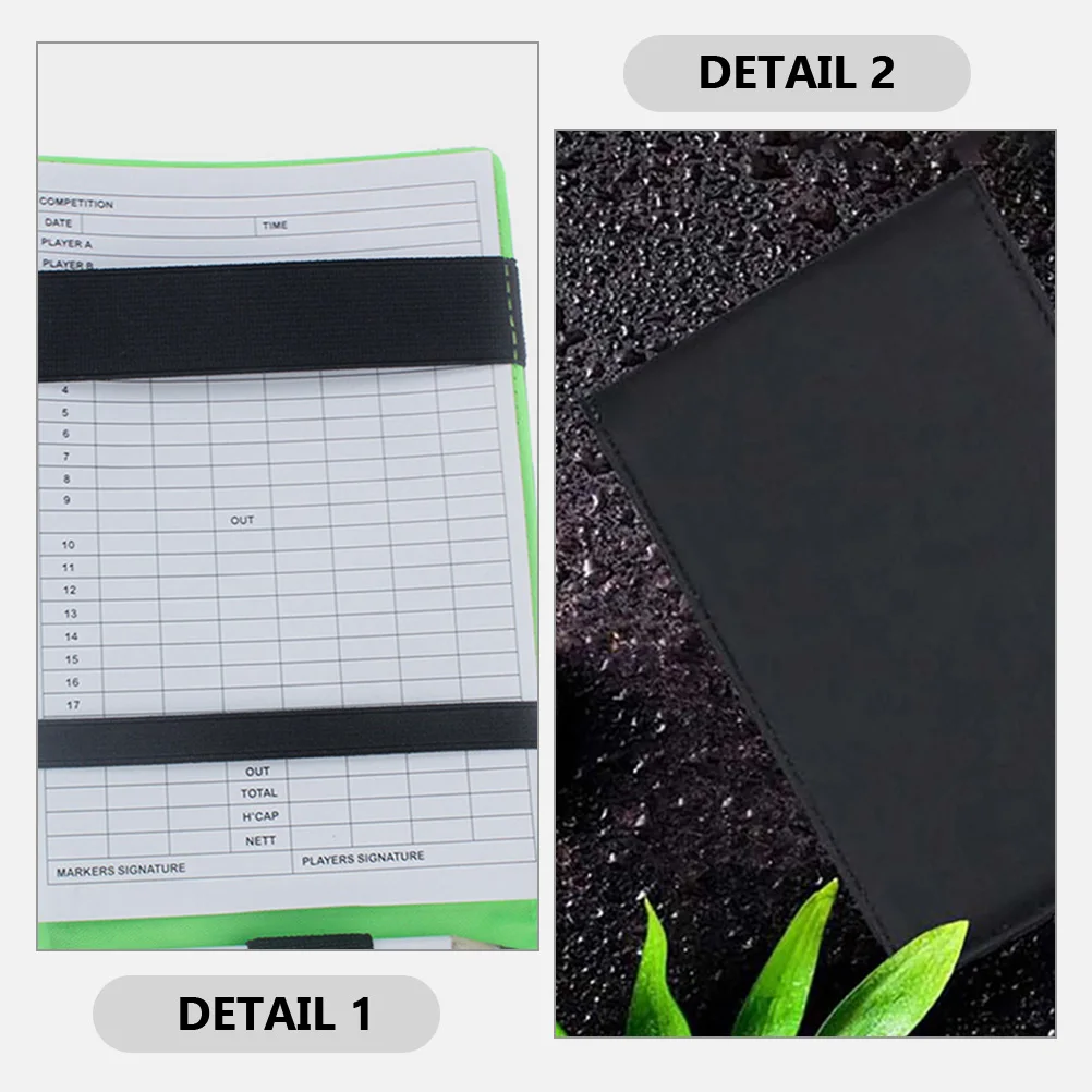 

1 Set Golf Scorebook Portable Lightweight Waterproof Golfing Recording Notepad Score Keeping Book For Outdoor Sports Practice