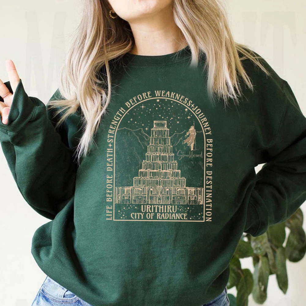 

Толстовка Stormlight Archive Urithiru City of Radiance, толстовка с капюшоном, космировый пуловер, рубашка «Втер и правда», унисекс, книжные толстовки