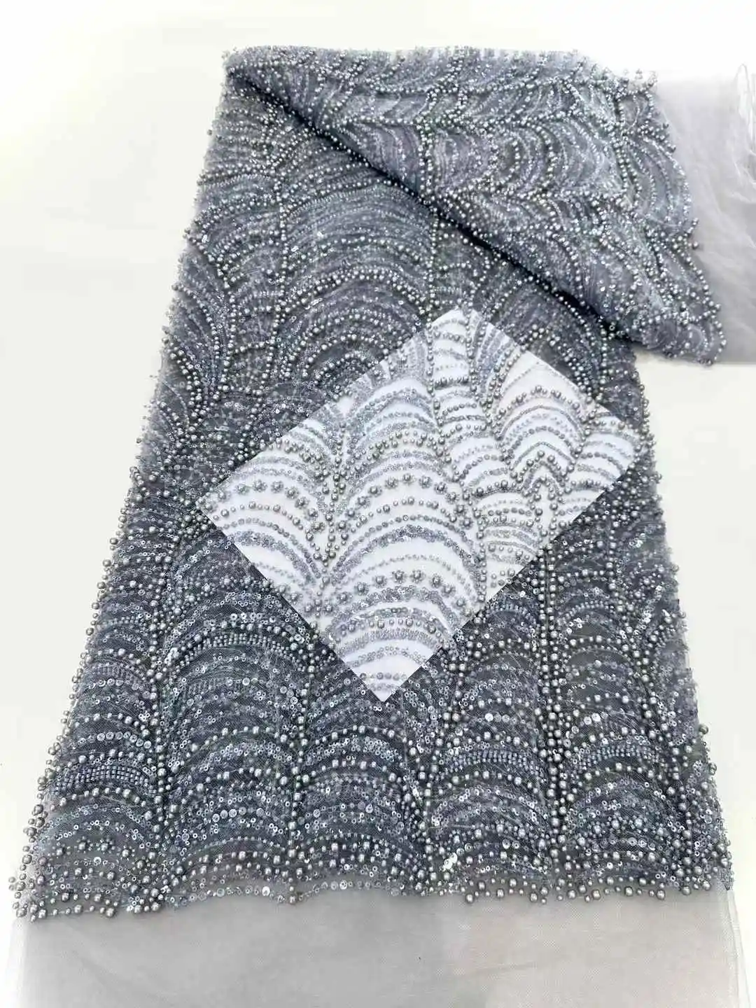 아프리카 나이지리아 페르시 프랑스어 메쉬 레이스와 스팽글 고품질 2025 자수 레이스 스팽글 레이스 웨딩 드레스 여성을위한