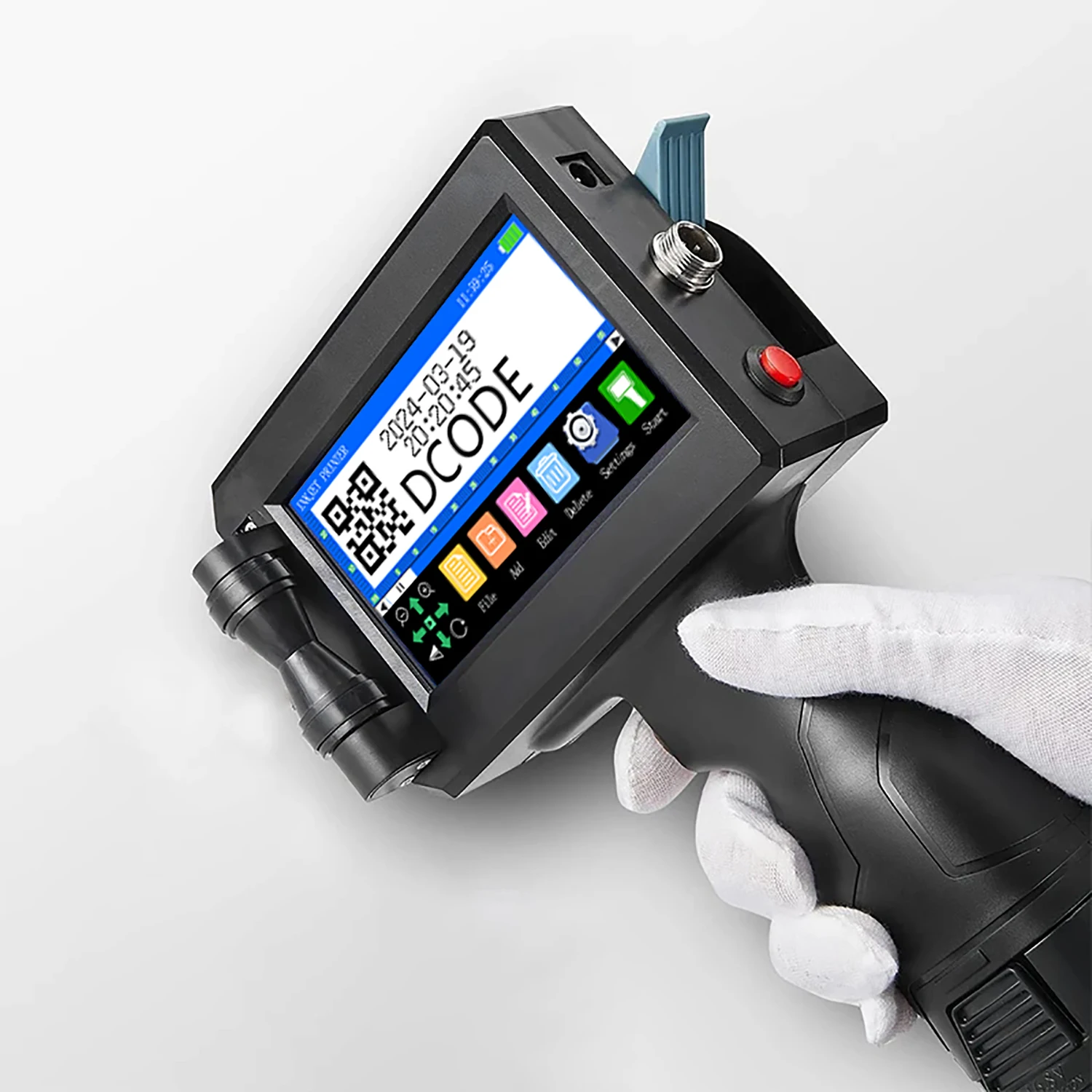 Imagem -05 - Dcode 1750plus 12.7 mm Portátil Impressora a Jato de Tinta Térmica Texto qr Código de Barras Imagem Lote Número Logotipo Data Máquina de Codificação de Etiqueta