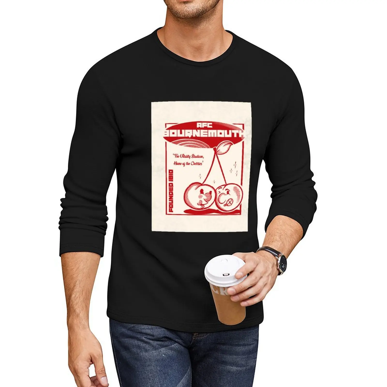 

The Cherries of Bournemouth Long T-Shirt quick drying t-shirt boys t shirts boys white t shirts quick drying shirt men clothes