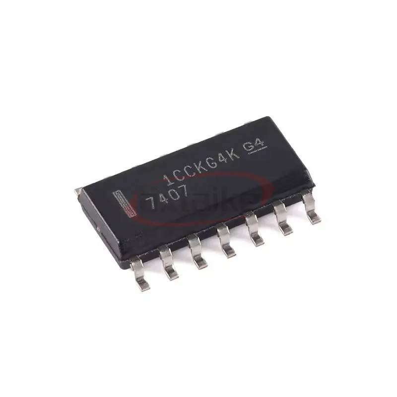 10 PZ SN7406DR SN7407DR 7406 7407 SOIC-14 Buffer e driver di linea Hex inverter Buffer Driver SMD IC