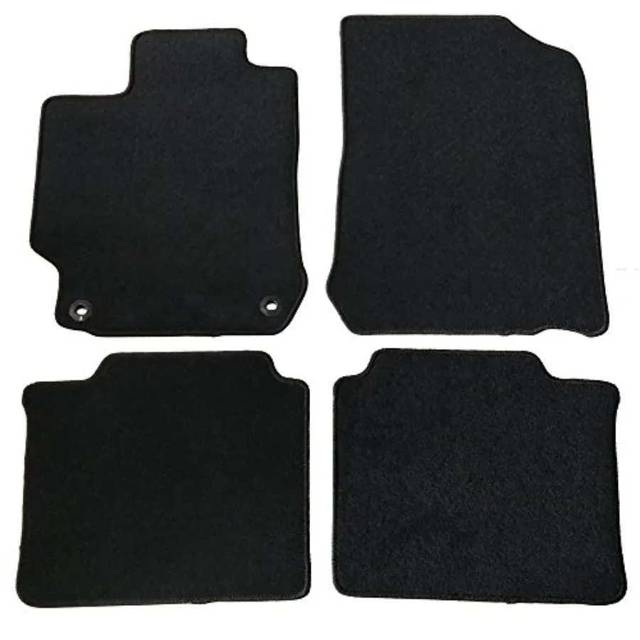 

Floor Mats Compatible with 2012-2017 Toyota Camry Black Nylon Front Rear Flooring Protection Interior Carpets 4PC