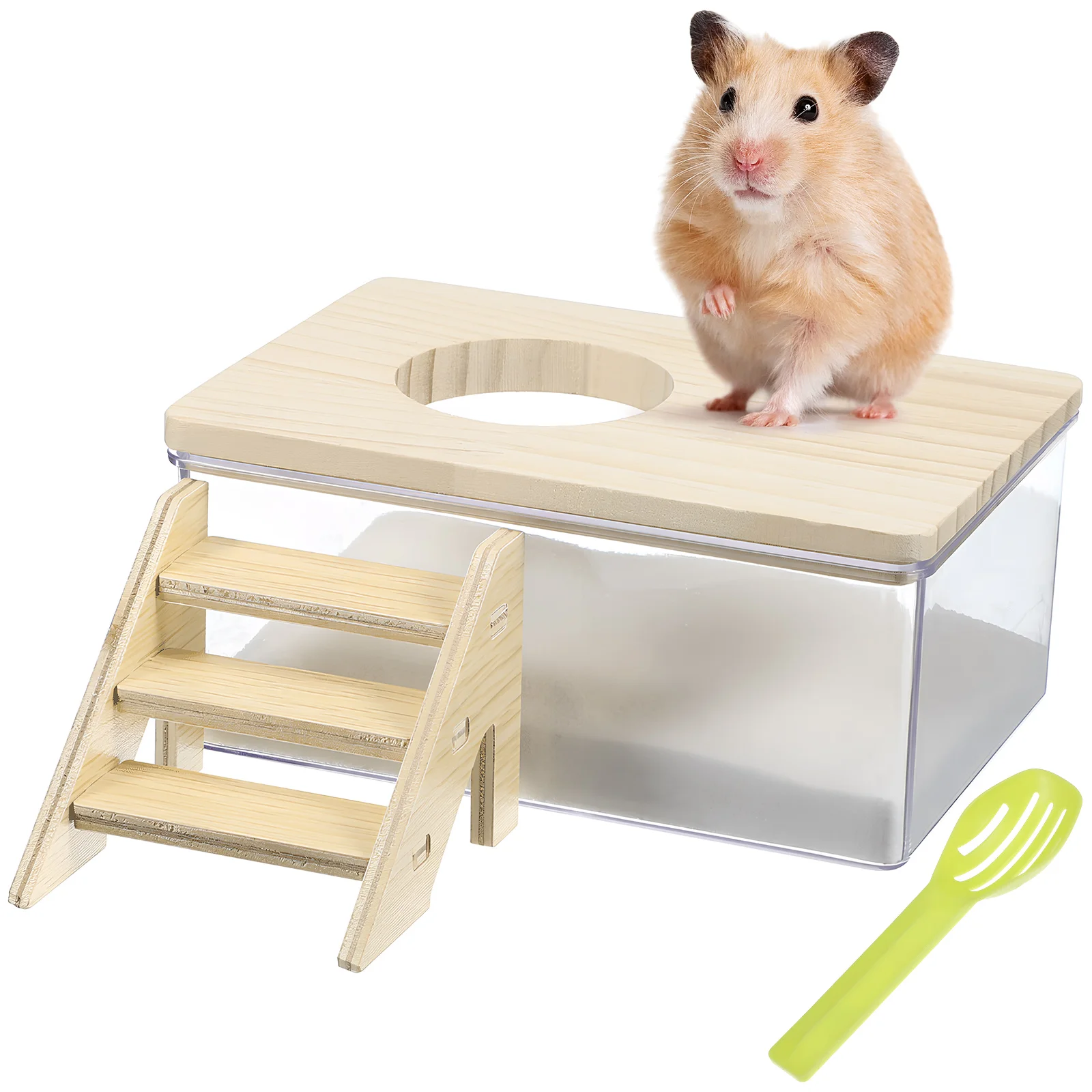 

Hamster Bathroom Supplies Tub Sand For Hamsters Basins Accessories Kit Animal Chinchilla Dust