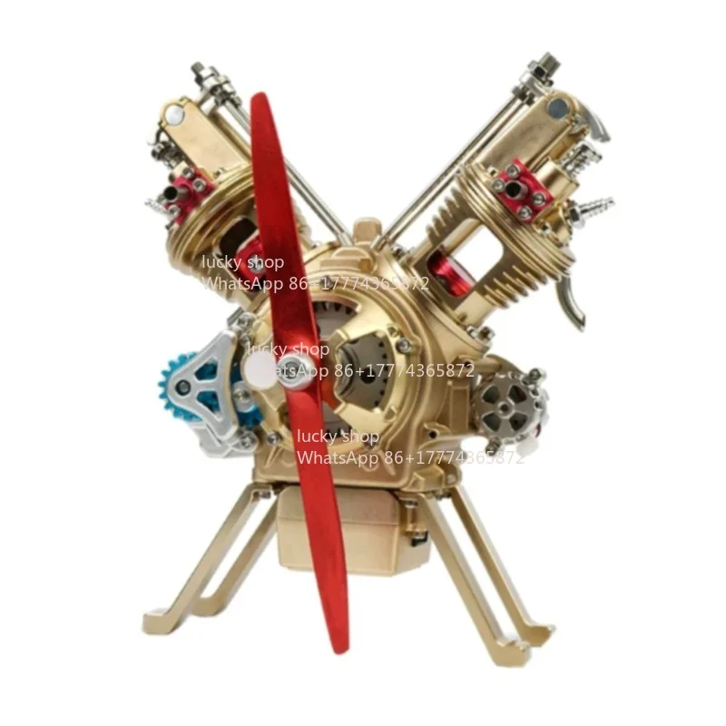 Assembled Alloy Engine Model Electric Precision Machinery Building Block Difficult Collection Ornament