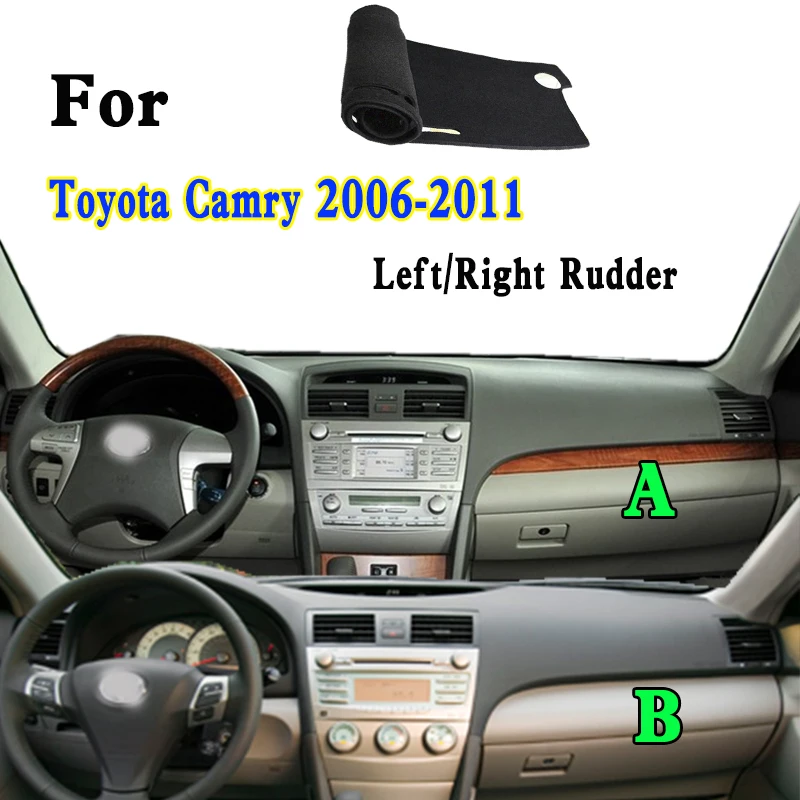 For 2006-2011 Toyota Camry LE SE V6 XLE V40 Car-Styling Dashmat Dashboard Cover Instrument Panel Insulation Sunscreen Pad