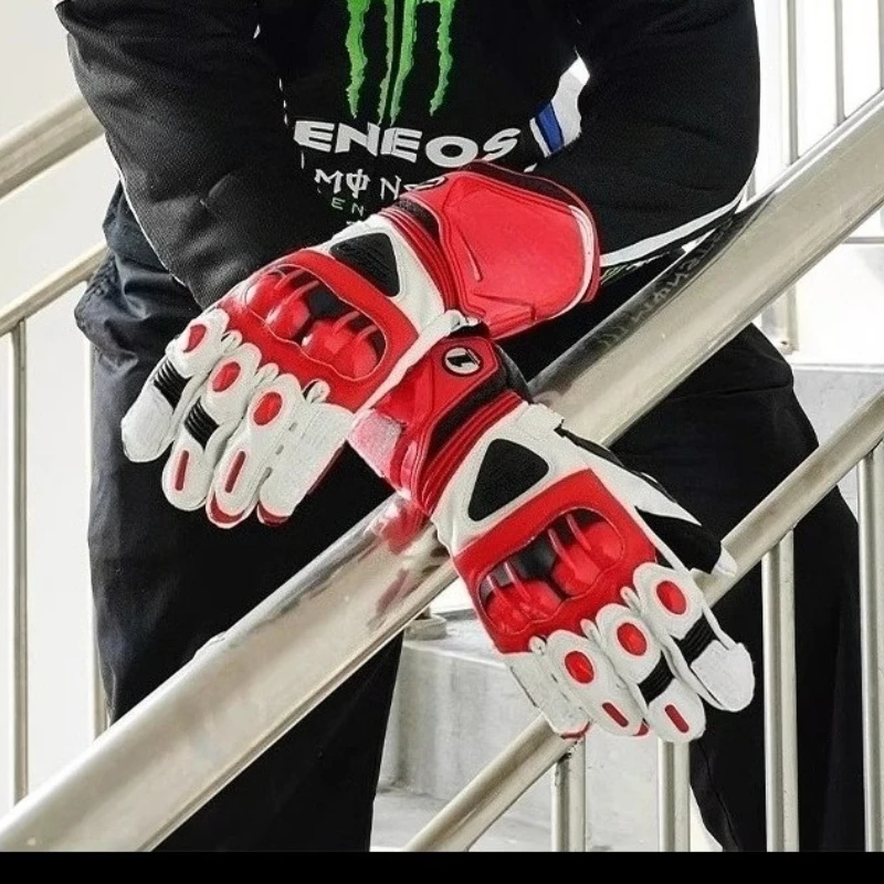 

GP Pro Gloves Touch Screen Classic Motorcycle Leather Gloves Four Seasons Cycling Long Style, Short Style Racing Gloves