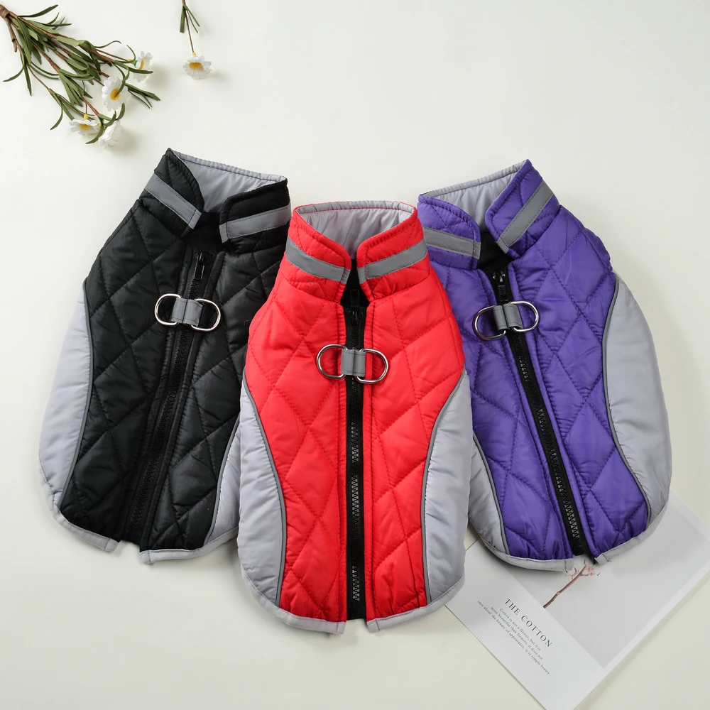 Reise-Hundekleidung, Haustier-Wanderjacke mit D-Ring für kleine Hunde und Katzen, warm, winddicht, für Welpen, Outdoor, Camping, Mantel, Yorkshire-Overall