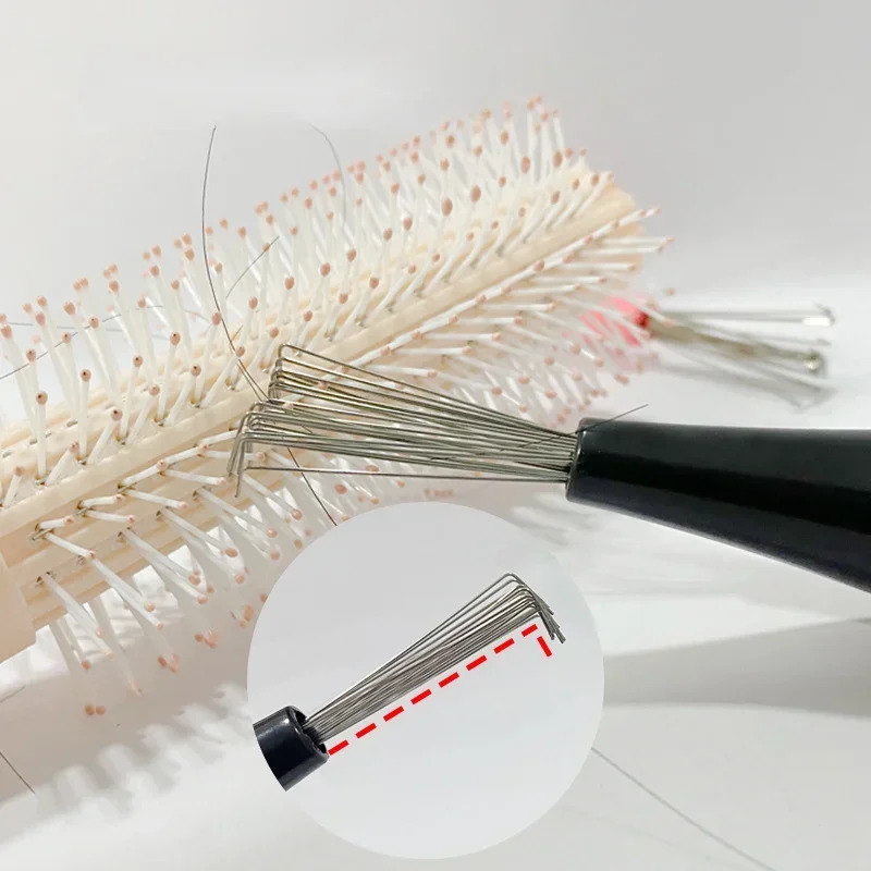 Comb Hair Brush Cleaner Plastic Metal Cleaning Remover Embedded Tool Remover Handle Tangle Hair Comb Accessories