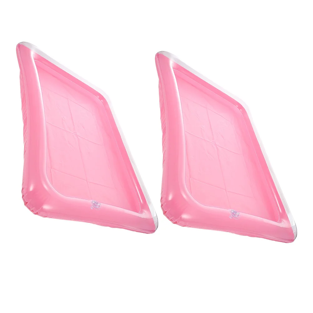 2個のインフレータブルフローティングドリンクホルダー、プールパーティー用品、ドリンク、ビール、フルーツの冷却に大容量、スイミングプール用