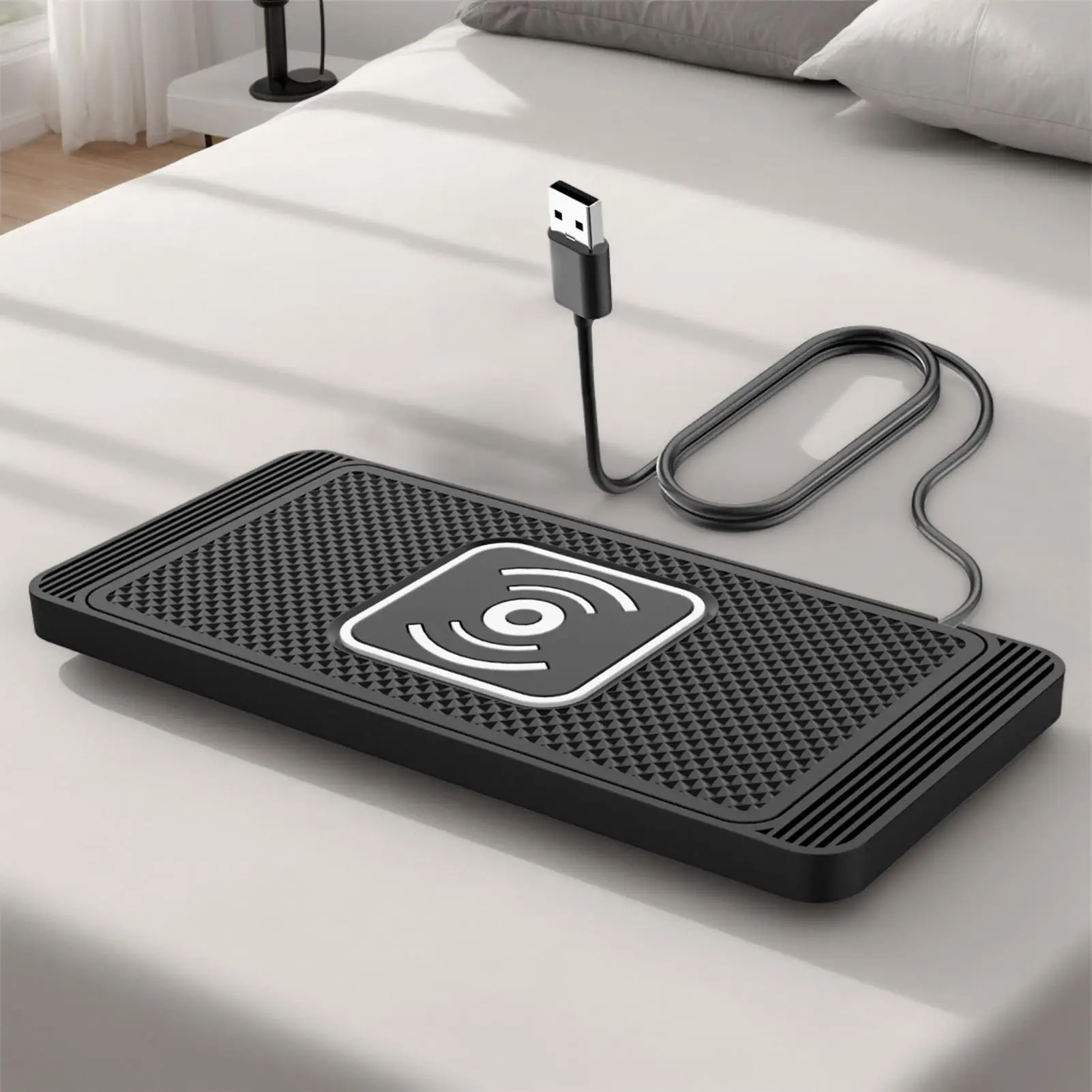 Wireless Charger For Car Wireless Fast Charger For Car 39 Inch Cable Automatic Sensing Phone Charging Pad For Dashboard Travel