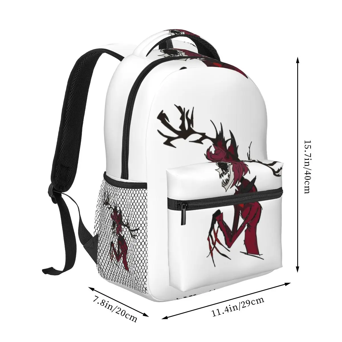 Demonic Alastor From - Hazbin Hotel Backpack Hot Sale Daypack Large Capacity Children BookBag School Bag Shoulder Bags Men Women