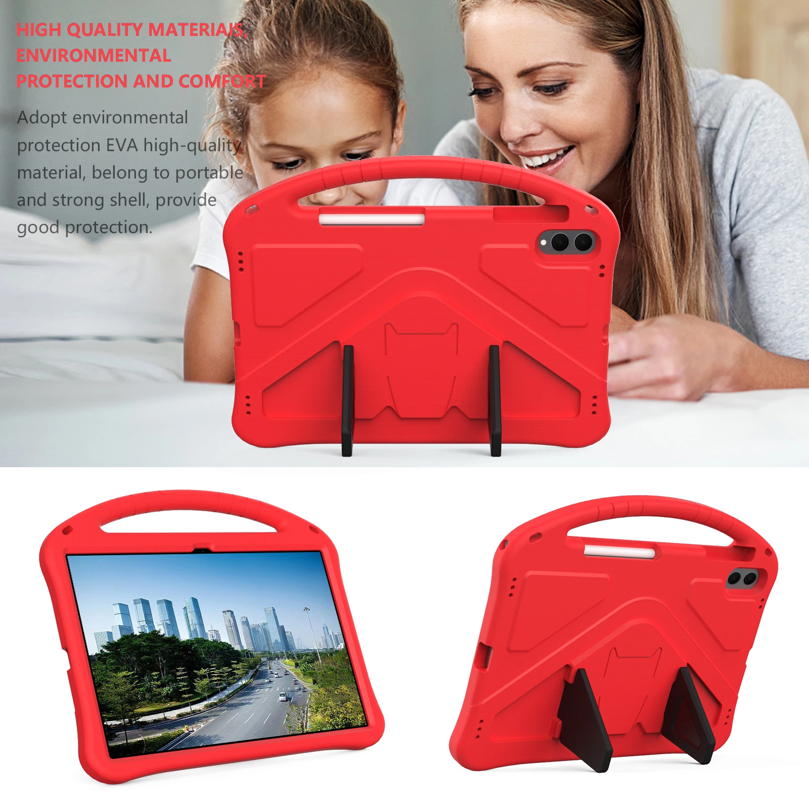 

Чехол для Samsung Galaxy Tab S11 Ultra 14,6 дюйма, 2025 г., детский, детский, EVA, устойчивый к падению, с защитой от падения, чехол-подставка для планшета
