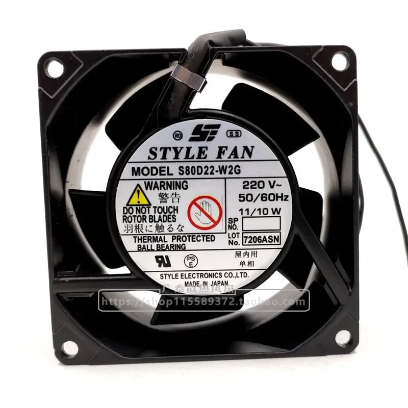 for FAN S80D22-W2G 220V 11W 8038 AC Cabinet Cooling Fan 8CM New Style