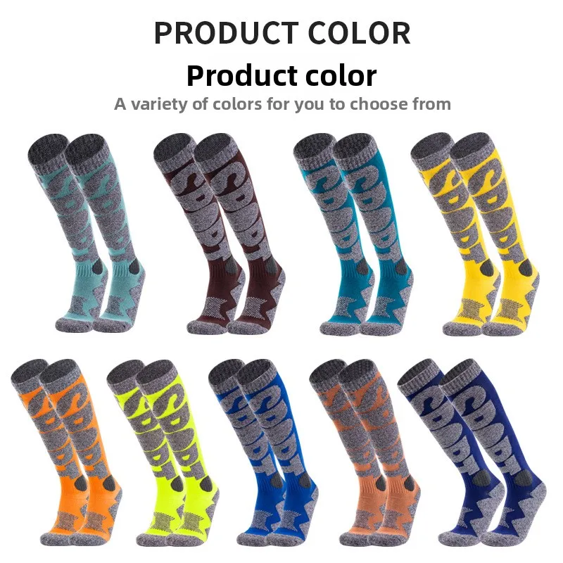 Thermal Ski Socks Over Knee for Snowboard Outdoor Sports Long Hiking Performance Socks