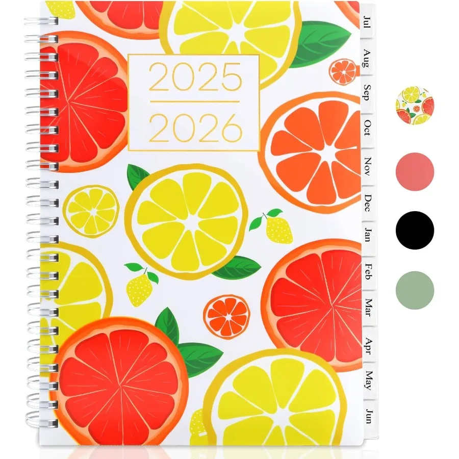 

Planner 20252026Academic Year Weekly and Monthly Calender Planner July 2025 June 2026 Spiral Notebook A5 6.3" x 8.5" Perfect fo