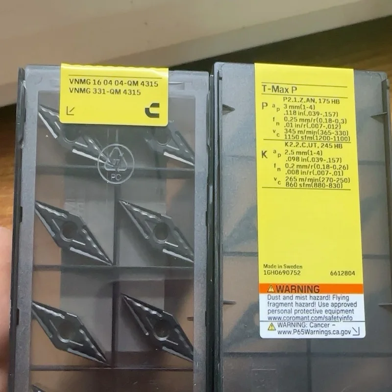 

Hard alloy cutting blades VNMG160404-QM 4315