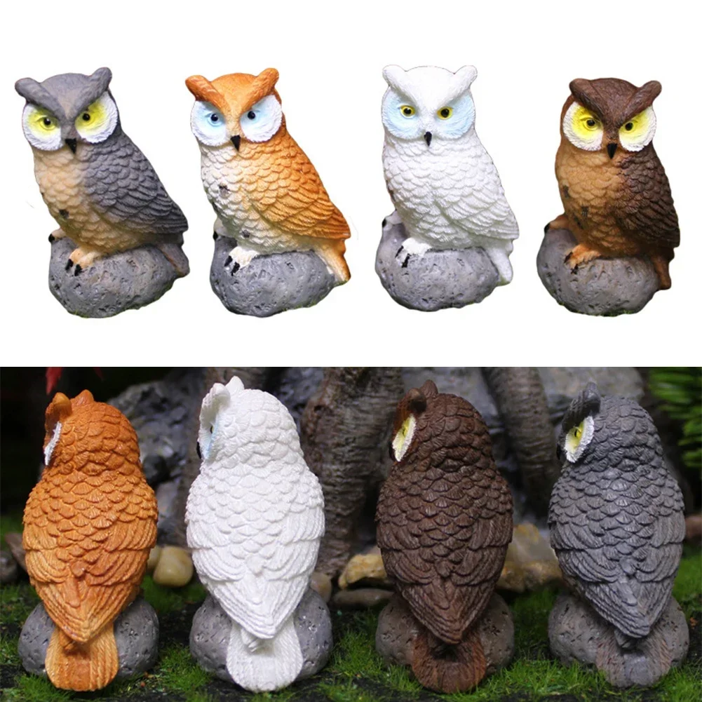 Owl Landscape Garden Decoration Fairy Garden Decor Owl Plant Pot Micro Landscape For Micro Landscape Pots Moss Terrarium Decor