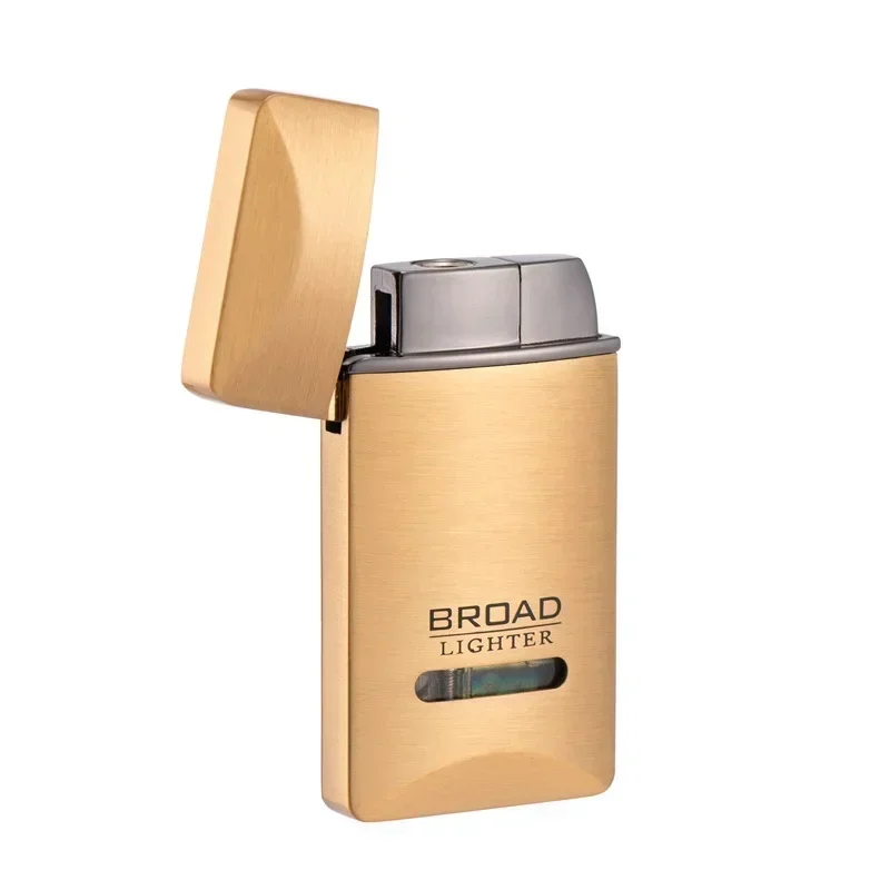 Hot Red Flame Metal Windproof Lighter Butane Cigarette Lighters Gas Torch Lighter Portable Smoking Accessories Gifts for Men