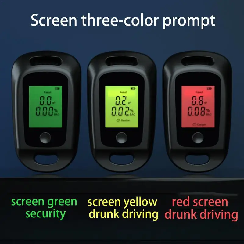 Tester Breathalyzer Portable Breathalyzer To Test Breath Detector For Car And Home High-Definition Screen Display