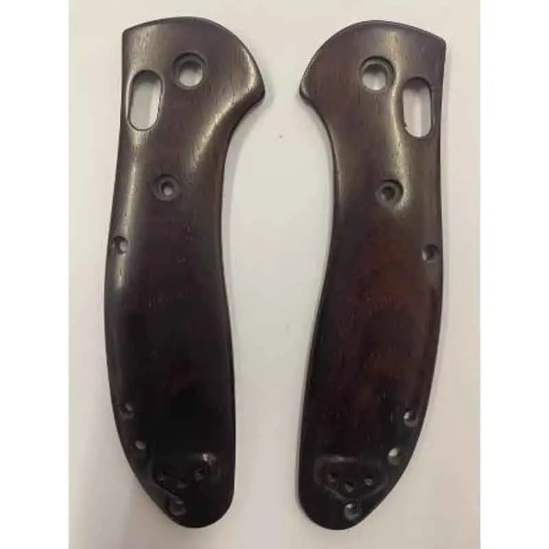 1 Pair Custom Made Yellow/Black Sandalwood Grip Handle Scales For Benchmade Griptilian 551 Knives