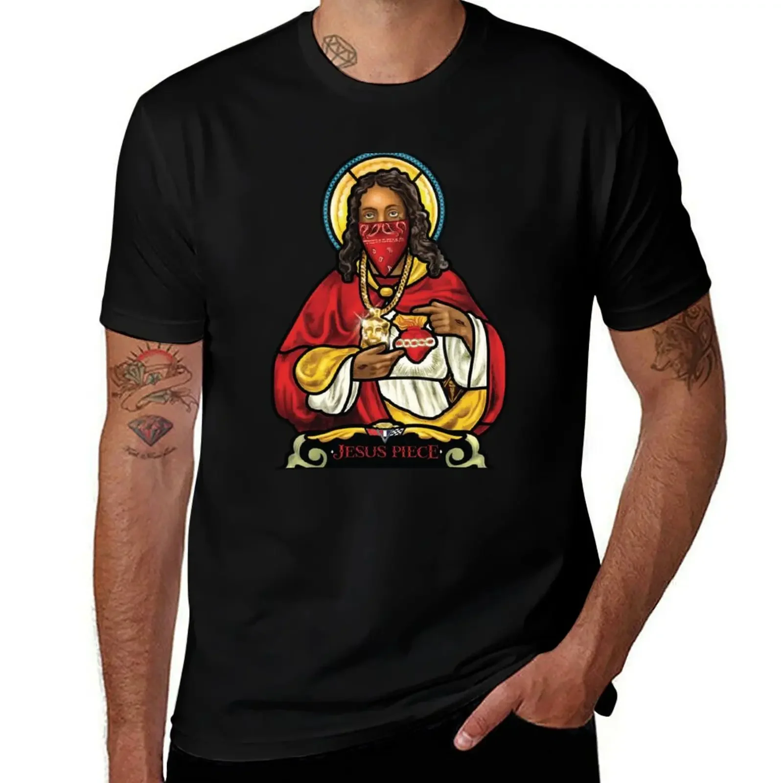 Jesus Piece The Game Gangsta Jesus T-Shirt custom t shirt hippie clothes graphics plain t shirts men