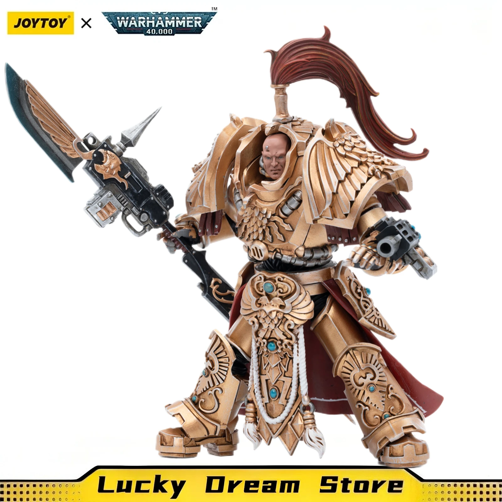 

【JOYTOY】Warhammer 40K Adeptus Custodes Shield-Captain in Allarus Terminator Armor Hydon Seronis Военная модель