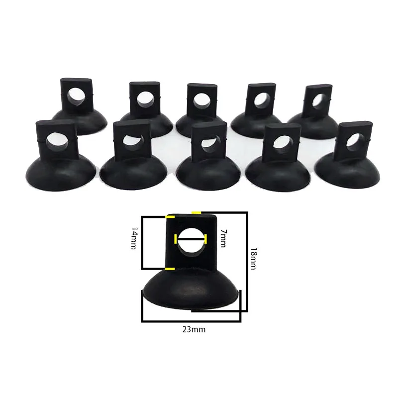 10Pcs Black Aquarium Suction Cup Air Tube Holder Sucker for Fish Tank Pump Oxygen Air Tube Fixing Clip Accessories For Aquarium