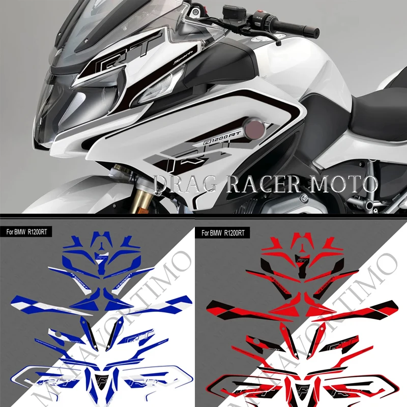 For BMW R1200RT R 1200 RT Motorcycle Fairing Fender Trunk Luggage Cases Protector Tank Pad Grips Kit Knee Wheels Stickers Decals