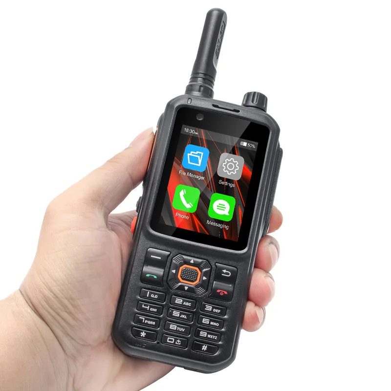 Imagem -04 - Uniwa-telefone Móvel de Longo Alcance Smartphone de Rádio Quad Core Walkie Talkie F320 Zello 100km 500km 1000km 4g Lte Android 7.0 F320