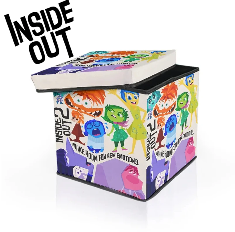 Disney Inside Out 2 Clothes and debris storage box Emotions around the joy and sorrow collapsible canvas square storage box