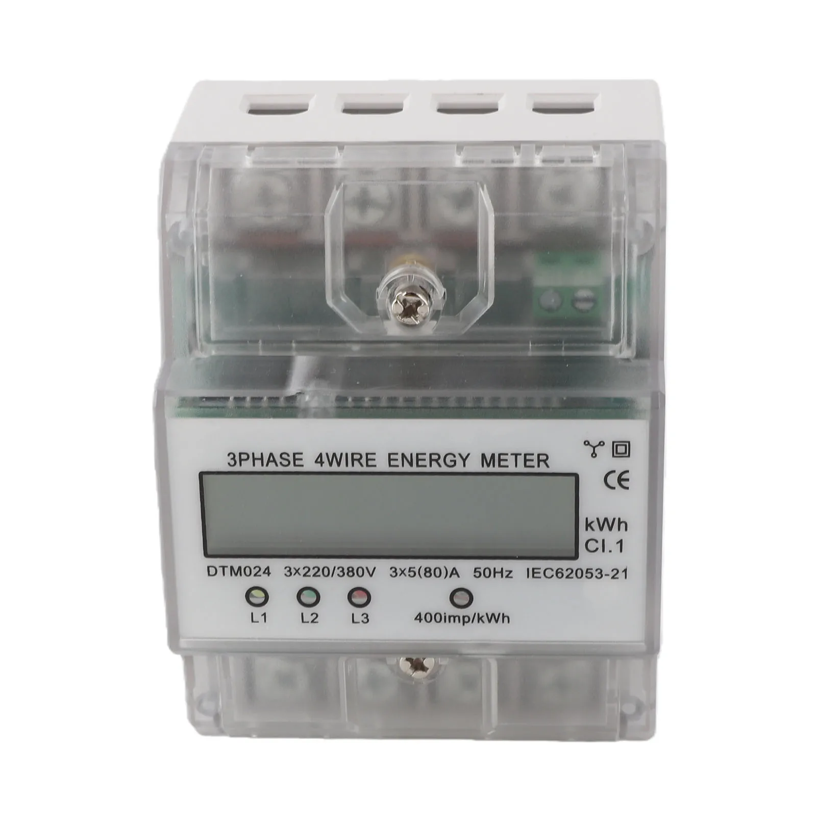 220/380V 5-80A Energy Consumption Digital Electric Power Meter 3 Phase 4P KWh Meter with LCD