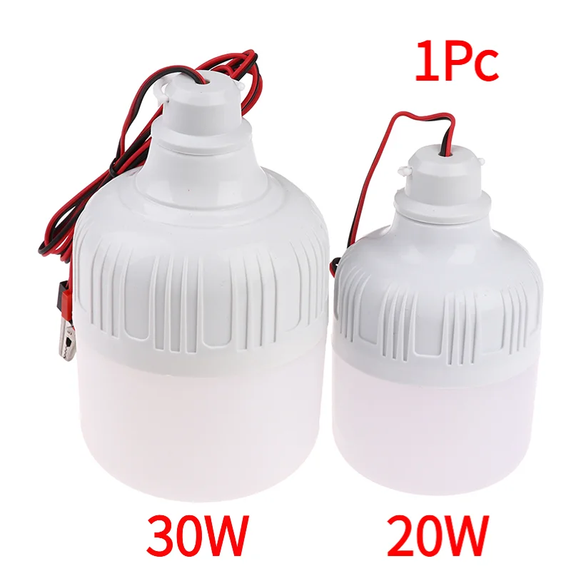 1Pc 12v LED Lamp Portable Led Bulb 3W 5W 7W 9W 12W 20W 30W  Outdoor Camp Tent Night Fishing Hanging Light Emergency Cold White‘