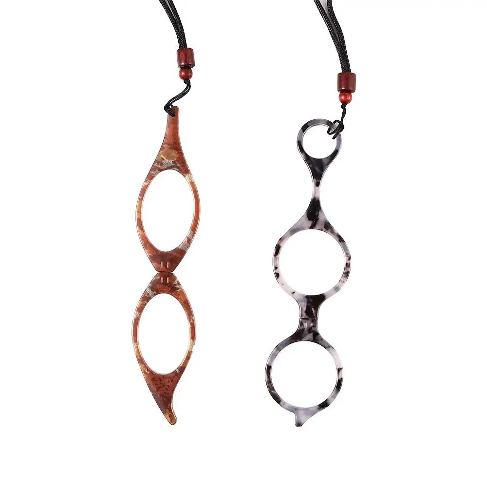 الرجعية مريحة قلادة طوي المحمولة طويل النظر نظارات نظارات للقراءة نظارات صغيرة المسنين معلقة الرقبة نظارات #3