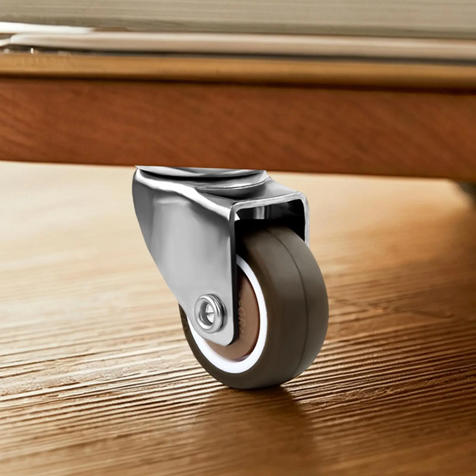 1pcs Furniture Caster Soft Rubber Universal Wheel Swivel Caster Roller Wheel For Platform Trolley Accessories No Noise