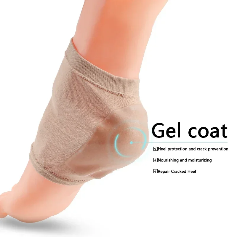 Plantar Fasciitis Heel Pain Relief Protectors Foot Inserts Heel Socks for Sore Feet Bruised Foot Cracked Heels for Women