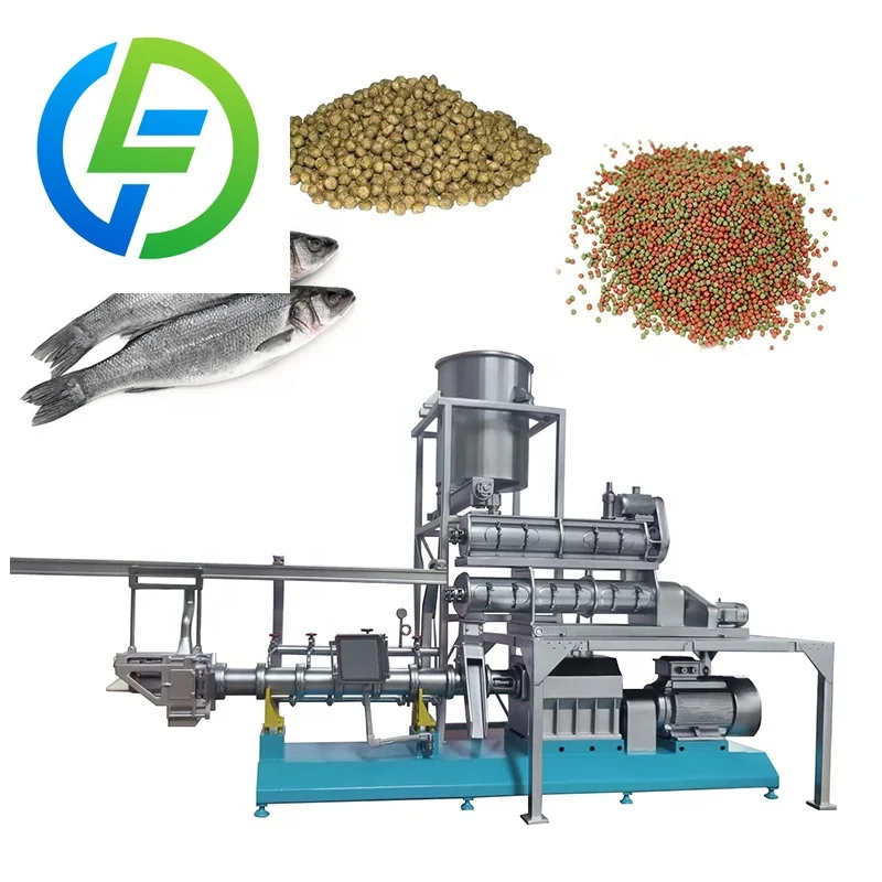 FL Automatic Tilapia Fish Food Processing Production Extruder Line for Sale Fish Feed Making Manufacturing Extrusion Machine