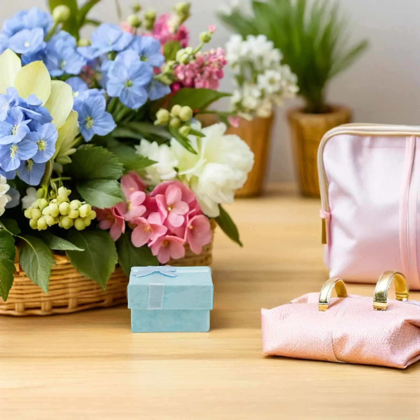 

20Pcs Jewelry Packaging Boxes Cardboard Decorative Empty Jewelry Boxes Party Favor Bow Bulk for Rings Necklaces Sky-Blue