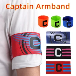 1 Pcs Adults Football Match Captain C Word Mark Armband Paste Team Leader C Word Adjustable For Soccer Sports Accessories Unisex