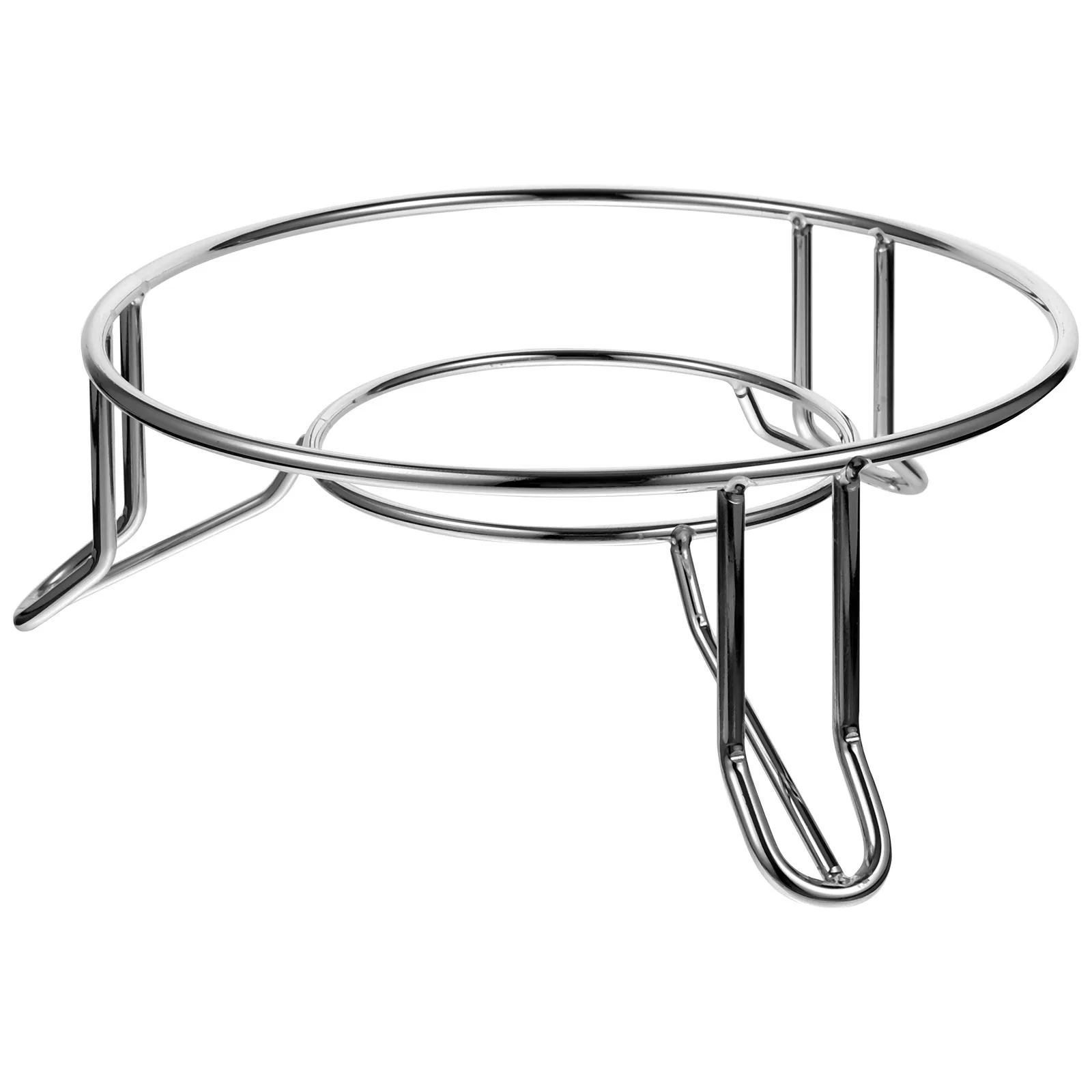 

1pcs Pot Rack Insulation Pad Heat-resistant Tripod Stand Trivet Hollow Design Easy Clean Metal Material Kitchen Storage