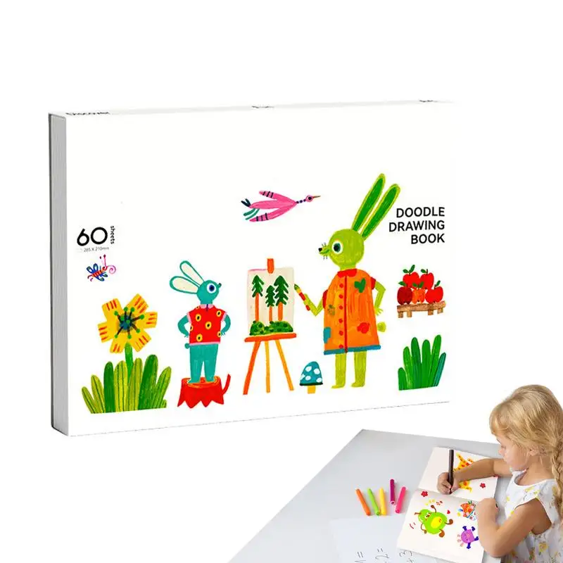 Sketchbook For Kids 60 Sheets Graffiti Book Watercolor Sketchbook Kids Drawing Book Lightweight Drawing Notebook For Children