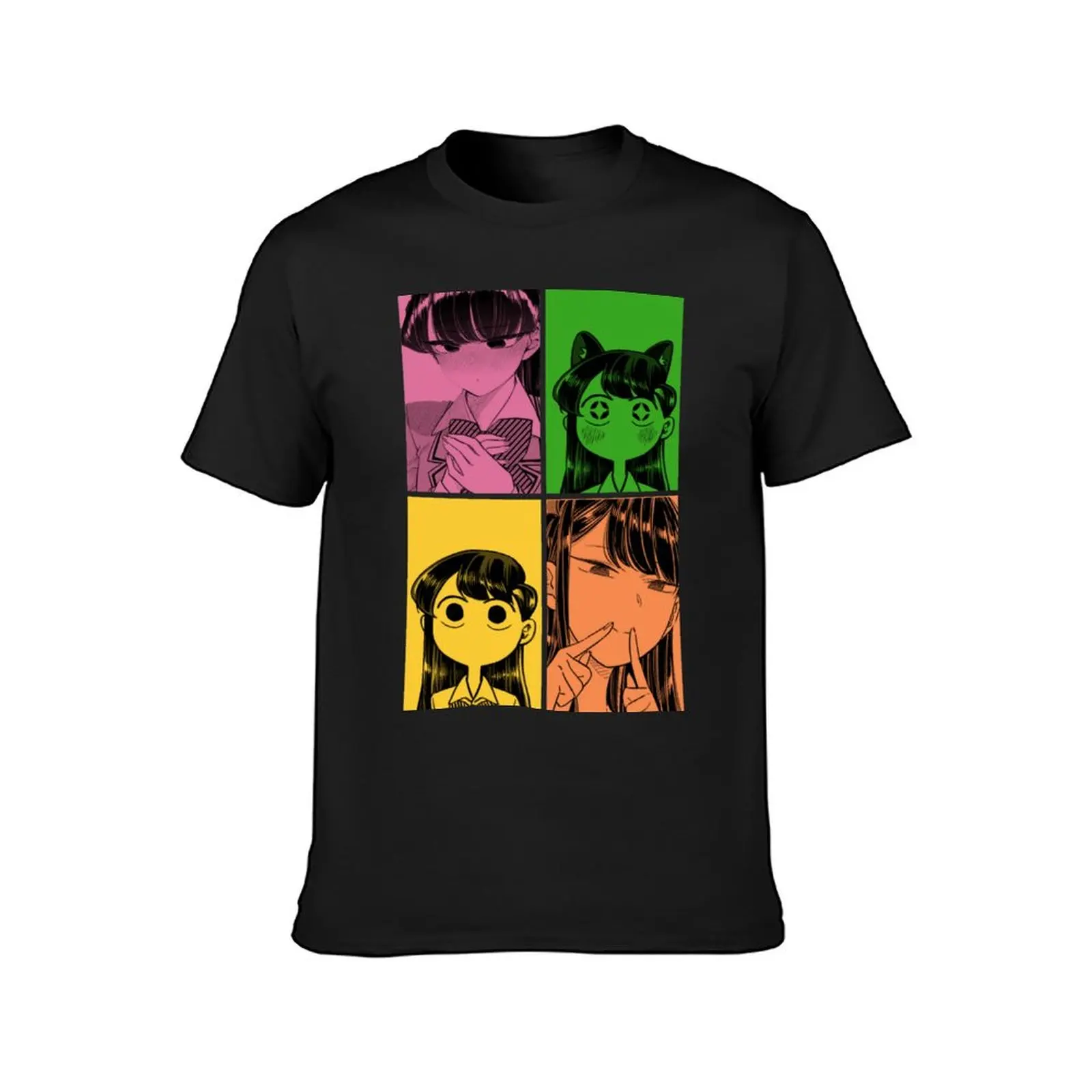 Komi-san Quartet T-Shirt Aesthetic clothing anime Blouse korean fashion mens graphic t-shirts hip hop