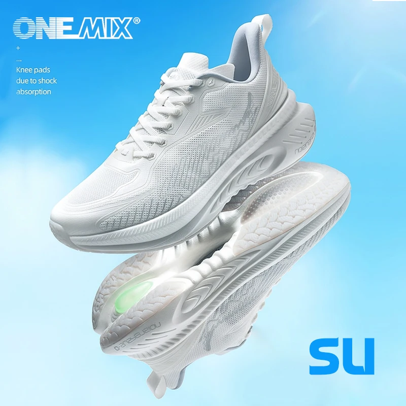 ONEMIX 2024 Breathable Comfortable Mesh Running Shoes Summer Sports Women And Men Outdoor Jump Rope Fitness Running Casual Shoes