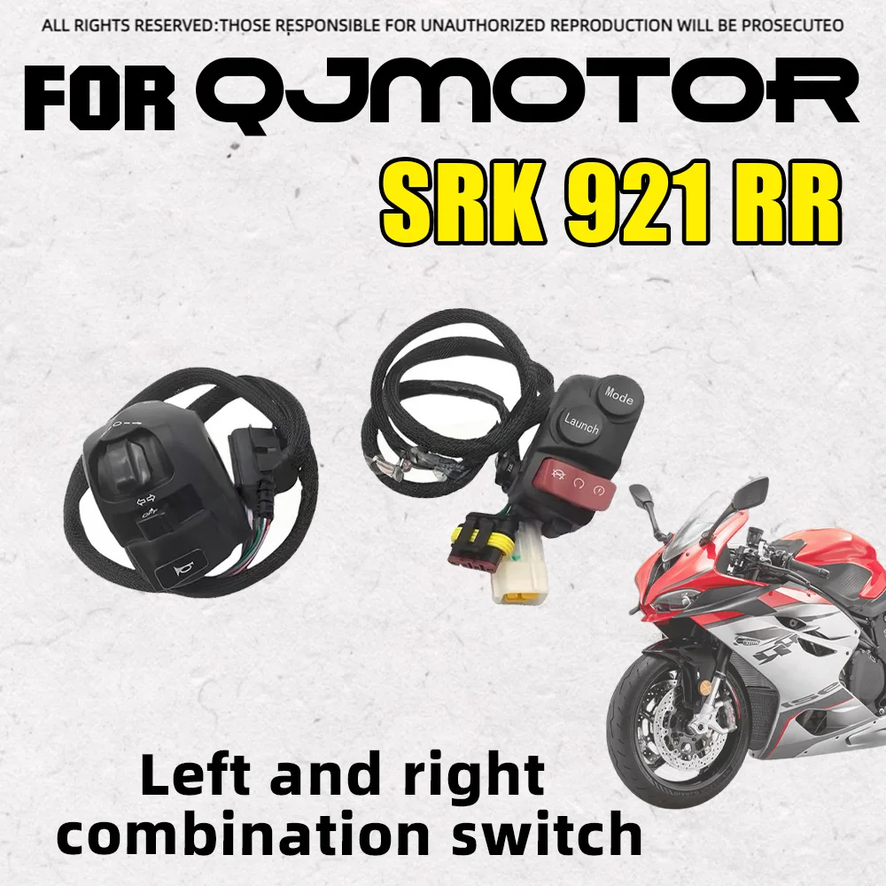 Motorcycle Left & Right Handle Switch Turn Signal Head Light Horn Starter Switch For QJMOTOR SRK 921RR