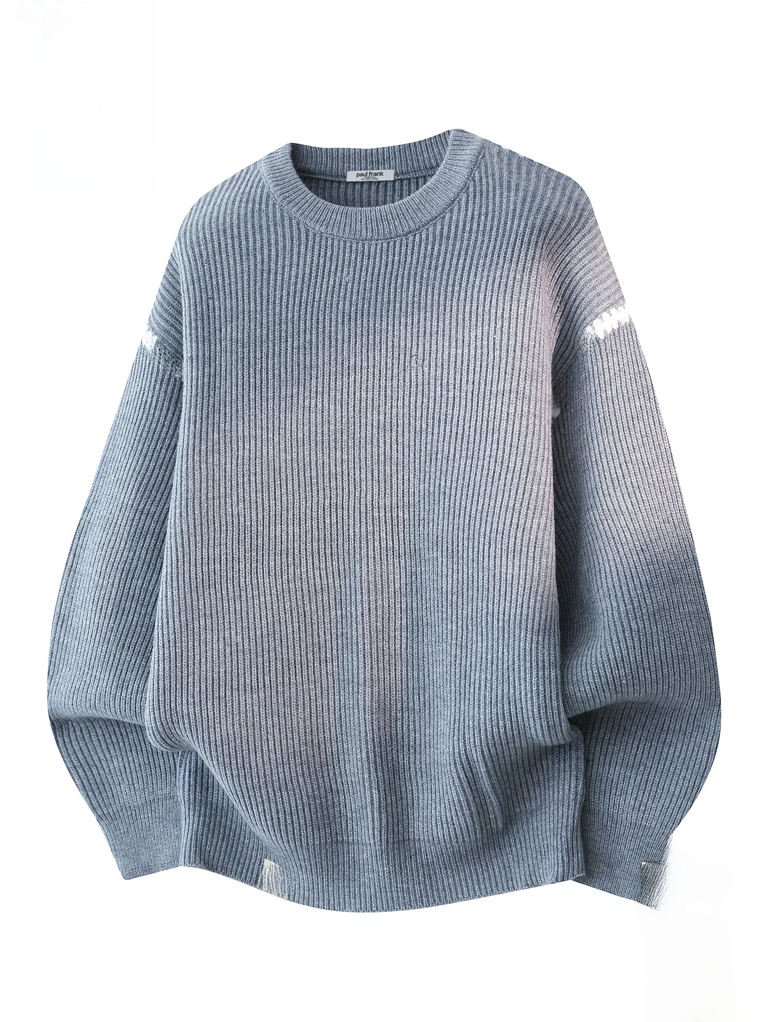 

PaulFrank Men's Lazy Loose round Ne Knitted Sweater Warm Thermal Color Blo Winter Casual Faion Polyester Blend Top