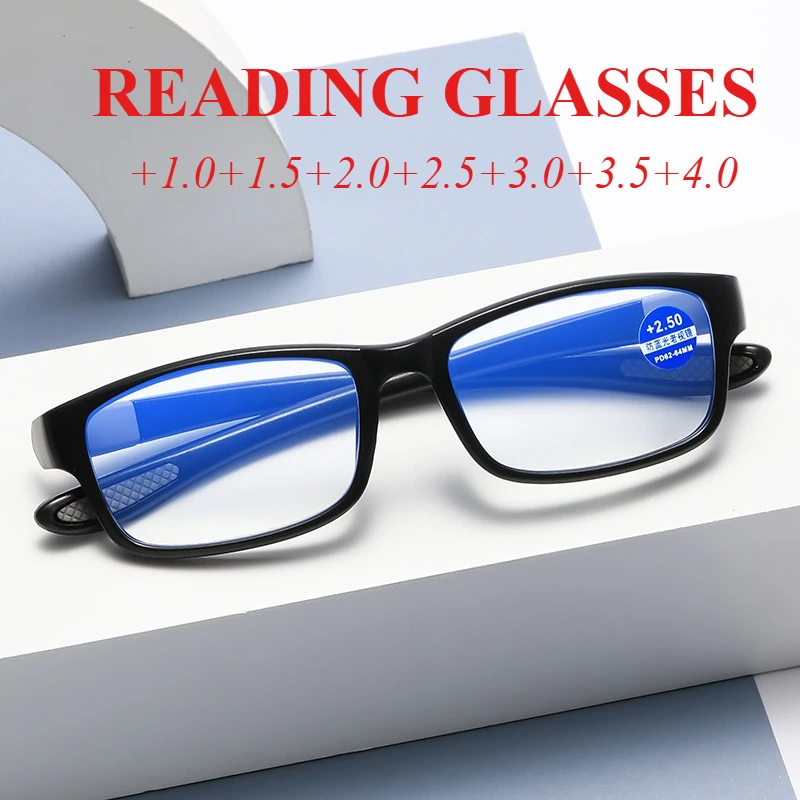 Спортивные ультралегкие спортивные очки для чтения TR90, модные очки для чтения с защитой от синего света, спортивные оправы унисекс для мужчин и женщин 0-+4,0