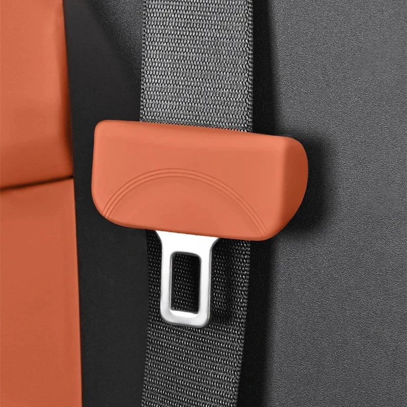 Odorless Liquid Silicone Car Seat Belt Buckle Cover Universal Auto Anti Abrasion Silent Button Protector Interior Modification D